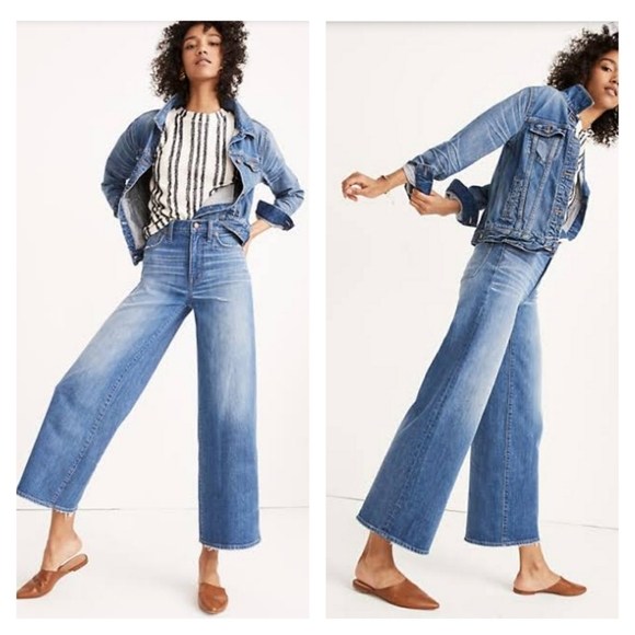 madewell wide leg crop jeans